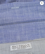 BRUNELLO CUCINELLI（ブルネロ　クチネリ）カジュアルシャツ 青 サイズ:XS メンズ/2200610355639