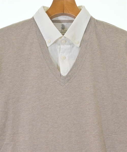 BRUNELLO CUCINELLI（ブルネロ　クチネリ）Tシャツ・カットソー 茶 サイズ:L メンズ/2200612723153