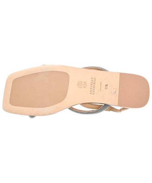 BRUNELLO CUCINELLI（ブルネロ　クチネリ）サンダル シルバー サイズ:EU37 1/2(24cm位) レディース/2200608902067