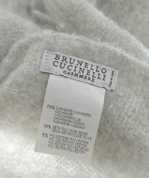 BRUNELLO CUCINELLI（ブルネロ　クチネリ）マフラー グレー サイズ:- レディース/2200620750059