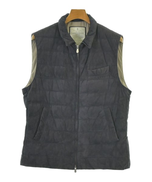 BRUNELLO CUCINELLI(ブルネロ　クチネリ)ダウンジャケット/ダウンベスト 紺 サイズ:M/2200668074193