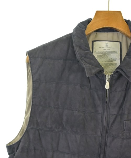 BRUNELLO CUCINELLI（ブルネロ　クチネリ）ダウンジャケット/ダウンベスト 紺 サイズ:M メンズ/2200668074193