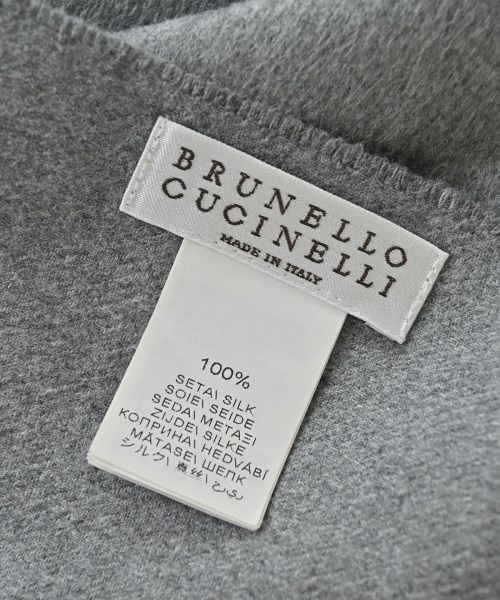 BRUNELLO CUCINELLI（ブルネロ　クチネリ）ストール グレー サイズ:- レディース/2200697590022