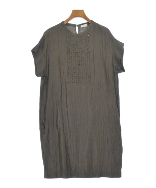 BRUNELLO CUCINELLI(ブルネロ　クチネリ)ワンピース 茶 サイズ:L/2200697590169