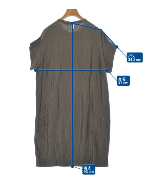 BRUNELLO CUCINELLI（ブルネロ　クチネリ）ワンピース 茶 サイズ:L レディース/2200697590169