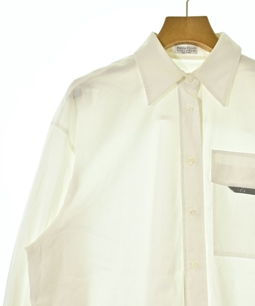 BRUNELLO CUCINELLI（ブルネロ　クチネリ）カジュアルシャツ 白 サイズ:S レディース/2200697672063