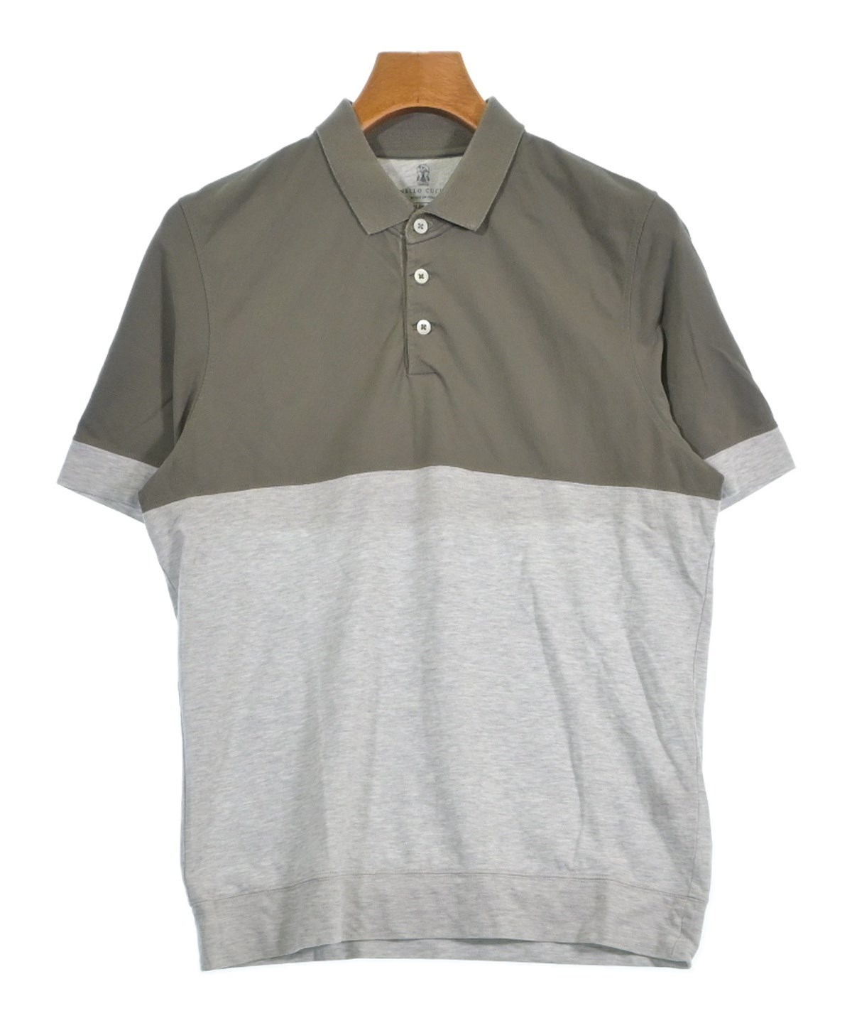 ブルネロクチネリ　ポロシャツ BRUNELLO CUCINELLI（ブルネロ クチネリ）ポロシャツ グレー サイズ:M