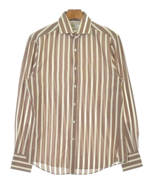 BRUNELLO CUCINELLI(ブルネロ　クチネリ)カジュアルシャツ 茶 サイズ:M/2200698247147