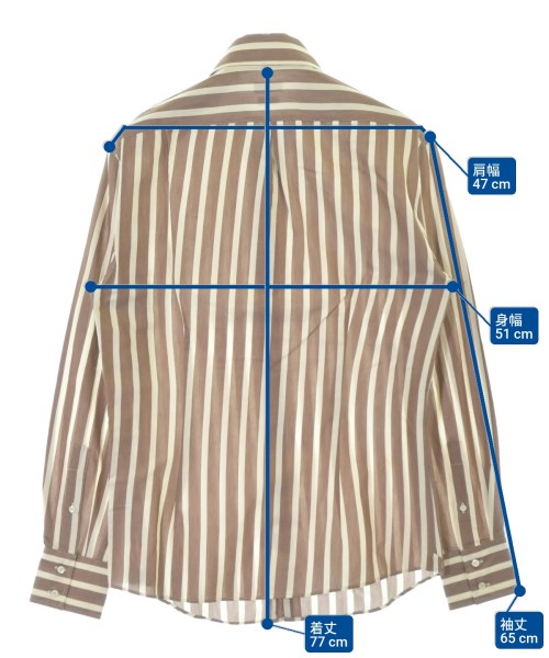 BRUNELLO CUCINELLI（ブルネロ　クチネリ）カジュアルシャツ 茶 サイズ:M メンズ/2200698247147