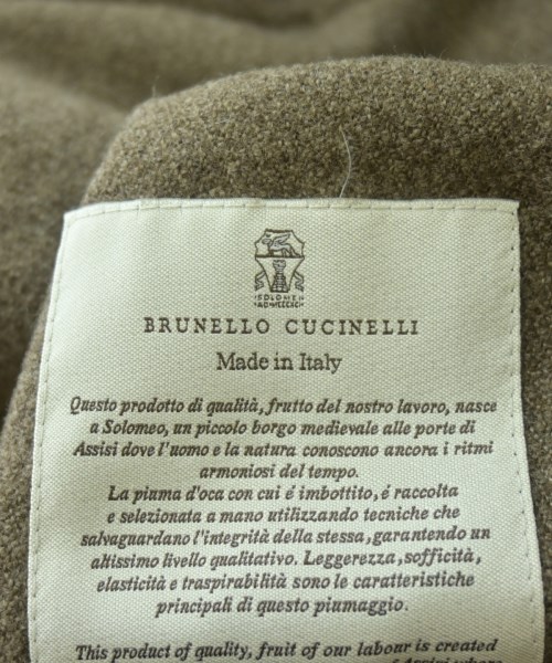 BRUNELLO CUCINELLI（ブルネロ　クチネリ）ダウンジャケット/ダウンベスト 茶 サイズ:XL メンズ/2200698567207