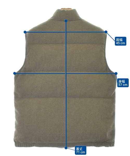 BRUNELLO CUCINELLI（ブルネロ　クチネリ）ダウンジャケット/ダウンベスト 茶 サイズ:XL メンズ/2200698567207