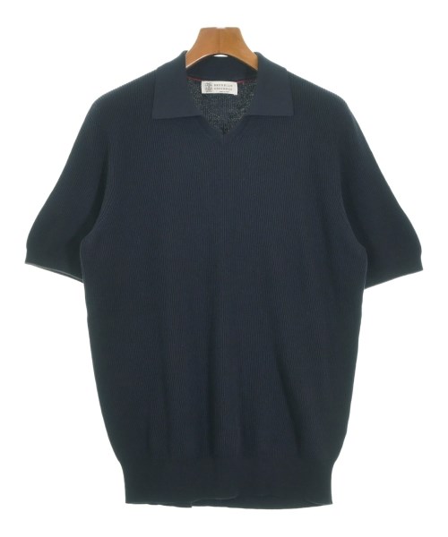 BRUNELLO CUCINELLI(ブルネロ　クチネリ)ニット・セーター 紺 サイズ:52(XXL位)/2200649644278