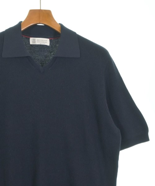 BRUNELLO CUCINELLI（ブルネロ　クチネリ）ニット・セーター 紺 サイズ:52(XXL位) メンズ/2200649644278