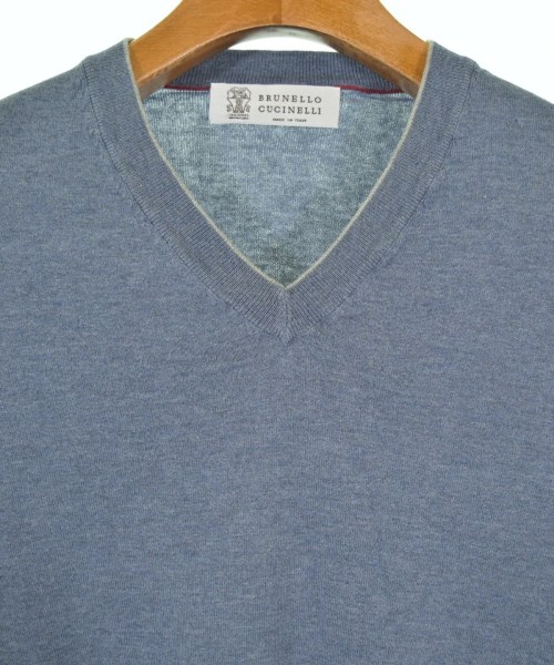 BRUNELLO CUCINELLI（ブルネロ　クチネリ）ニット・セーター 青 サイズ:44(S位) メンズ/2200715207390