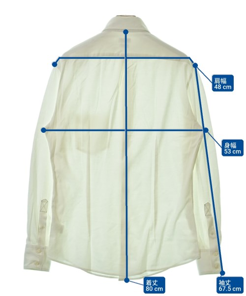 BRUNELLO CUCINELLI（ブルネロ　クチネリ）カジュアルシャツ 白 サイズ:M メンズ/2200715742259