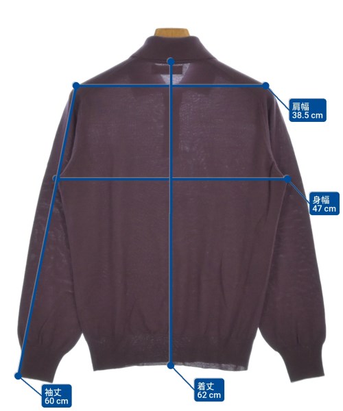 BRUNELLO CUCINELLI（ブルネロ　クチネリ）ニット・セーター 紫 サイズ:44(S位) メンズ/2200636217089