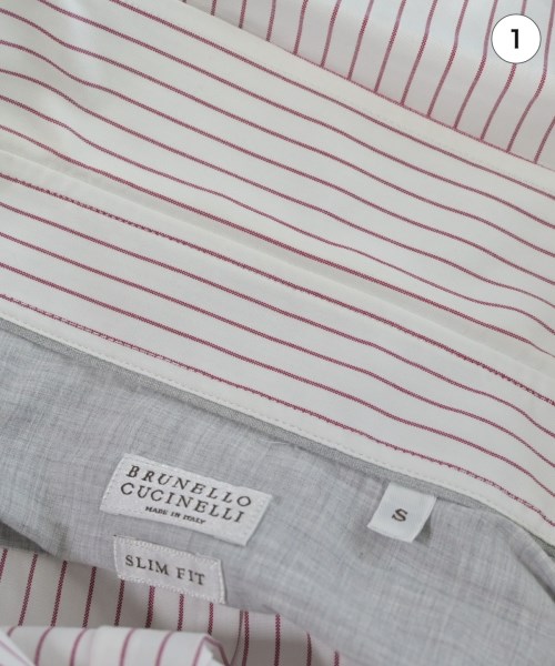 BRUNELLO CUCINELLI（ブルネロ　クチネリ）ドレスシャツ 白 サイズ:S メンズ/2200647260074