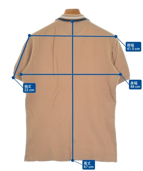 BRUNELLO CUCINELLI（ブルネロ　クチネリ）ポロシャツ ベージュ サイズ:S メンズ/2200644793056