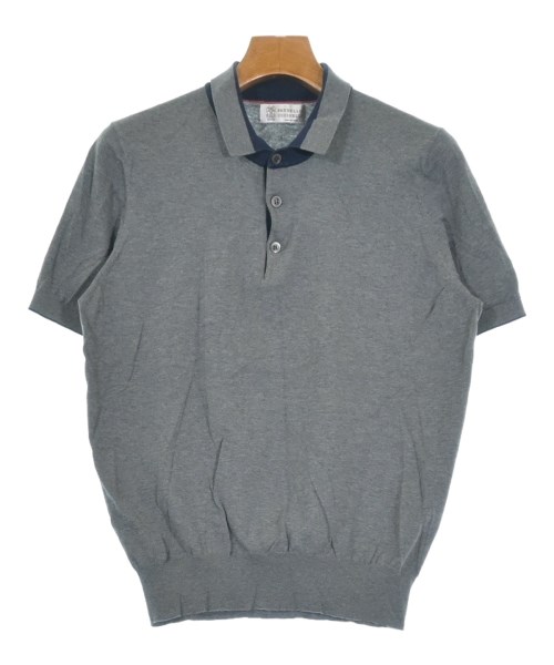 BRUNELLO CUCINELLI(ブルネロ　クチネリ)ポロシャツ グレー サイズ:46(M位)/2200644793070