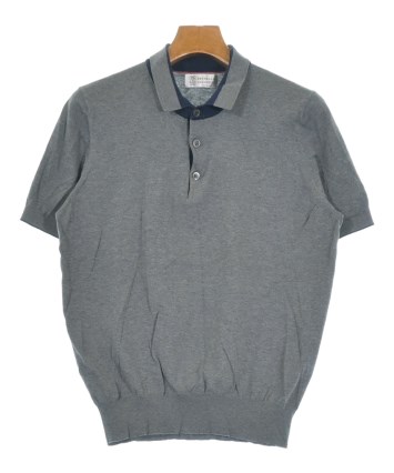 BRUNELLO CUCINELLI（ブルネロ クチネリ）ポロシャツ グレー サイズ:46