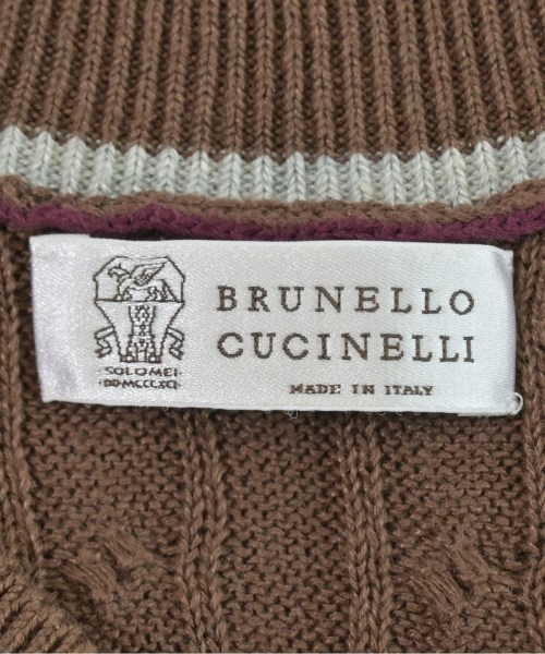 BRUNELLO CUCINELLI（ブルネロ　クチネリ）ニット・セーター 茶 サイズ:46(M位) メンズ/2200644793087