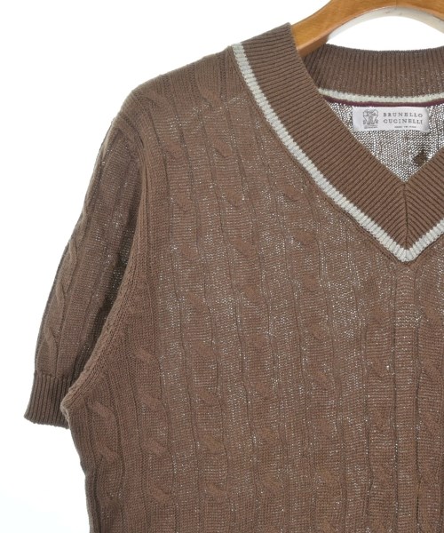 BRUNELLO CUCINELLI（ブルネロ　クチネリ）ニット・セーター 茶 サイズ:46(M位) メンズ/2200644793087