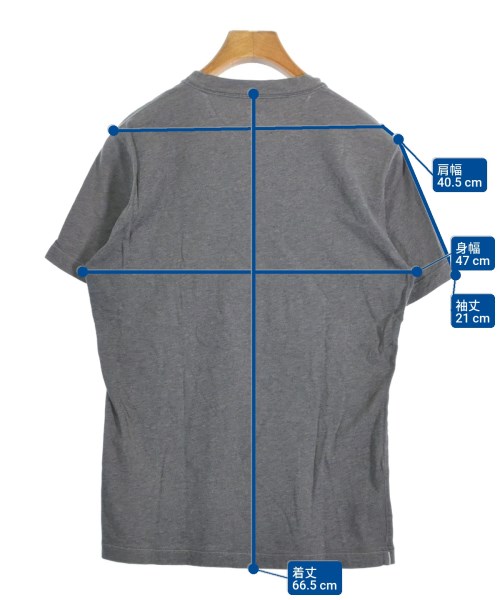 BRUNELLO CUCINELLI（ブルネロ　クチネリ）Tシャツ・カットソー グレー サイズ:XS メンズ/2200644793124