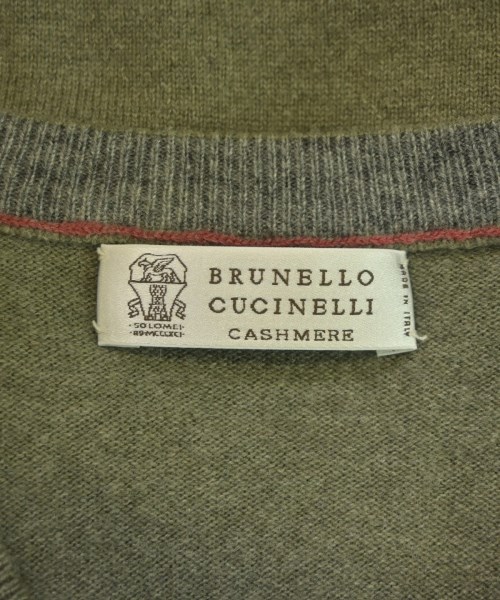 BRUNELLO CUCINELLI（ブルネロ　クチネリ）ニット・セーター カーキ サイズ:48(L位) メンズ/2200654098226