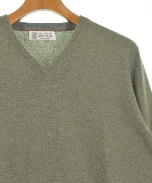 BRUNELLO CUCINELLI（ブルネロ　クチネリ）ニット・セーター カーキ サイズ:48(L位) メンズ/2200654098226