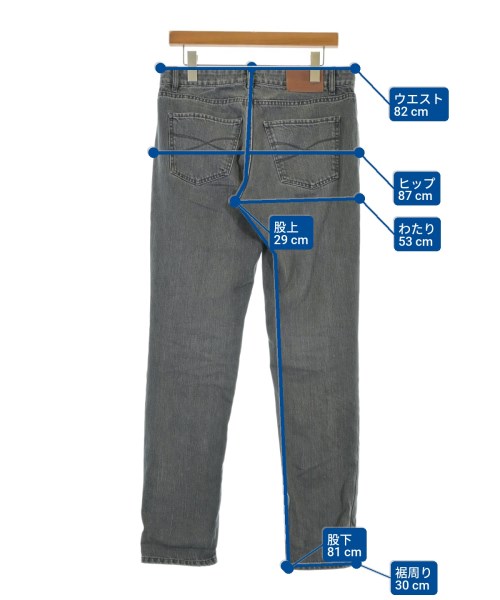 BRUNELLO CUCINELLI（ブルネロ　クチネリ）デニムパンツ グレー サイズ:-(M位) メンズ/2200671167165