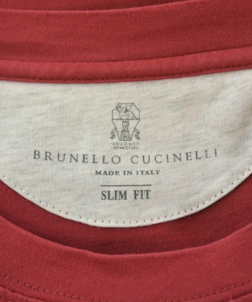 BRUNELLO CUCINELLI（ブルネロ　クチネリ）Tシャツ・カットソー 赤 サイズ:L メンズ/2200671717230