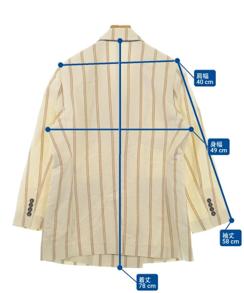 BRUNELLO CUCINELLI（ブルネロ　クチネリ）テーラードジャケット 白 サイズ:44(L位) レディース/2200731520305