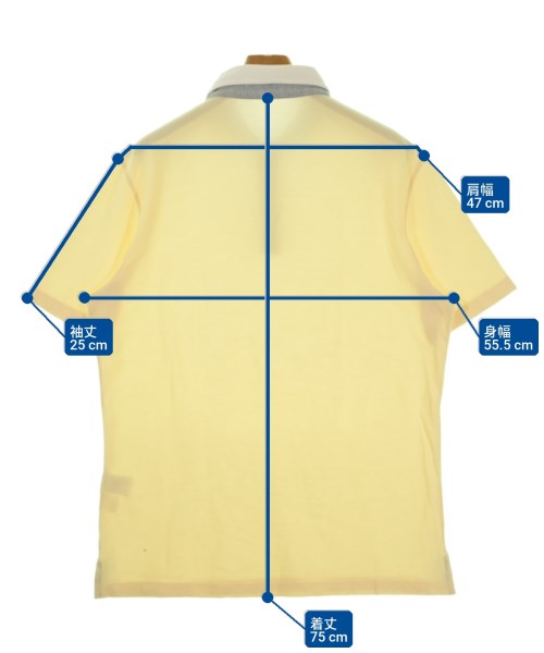 BRUNELLO CUCINELLI（ブルネロ　クチネリ）ポロシャツ 黄 サイズ:XXL メンズ/2200731921157
