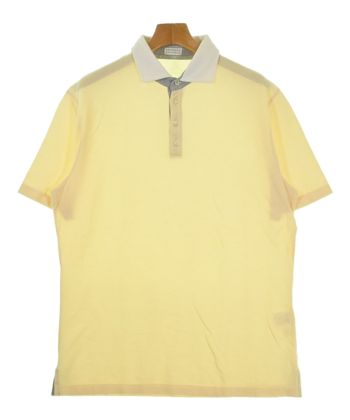 BRUNELLO CUCINELLI（ブルネロ クチネリ）ポロシャツ 黄 サイズ:XXL