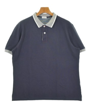 BRUNELLO CUCINELLI ポロシャツ ブルー BRUNELLO CUCINELLI（ブルネロ クチネリ）ポロシャツ 紺 サイズ:XXL