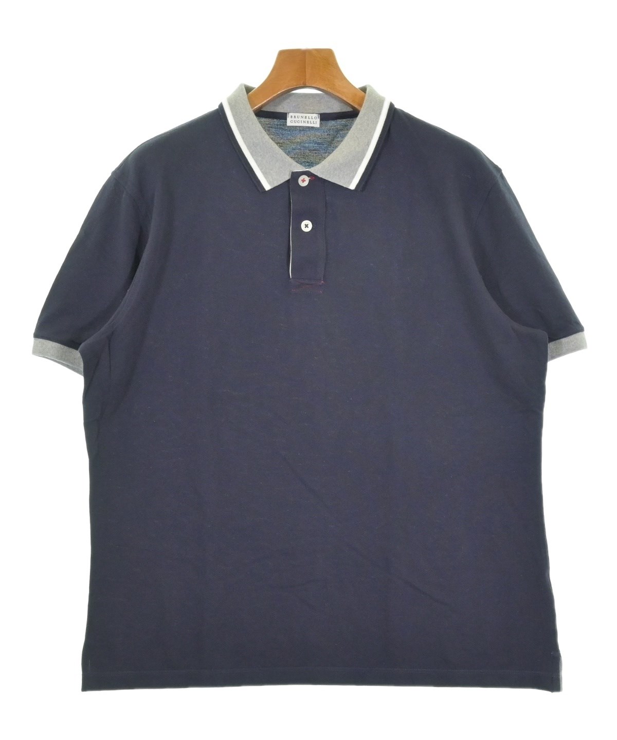 Brunello Cucinelli ポロシャツ BRUNELLO CUCINELLI（ブルネロ クチネリ）ポロシャツ 紺 サイズ:XXL