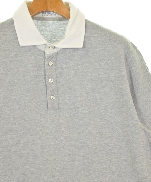 BRUNELLO CUCINELLI（ブルネロ　クチネリ）ポロシャツ グレー サイズ:XXL メンズ/2200731921188