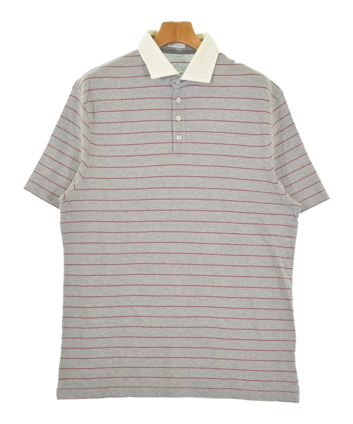 BRUNELLO CUCINELLI（ブルネロ クチネリ）ポロシャツ グレー サイズ:XL