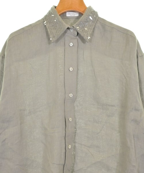 BRUNELLO CUCINELLI（ブルネロ　クチネリ）カジュアルシャツ グレー サイズ:XS レディース/2200731984121