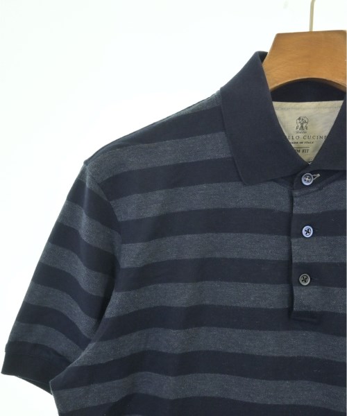 BRUNELLO CUCINELLI（ブルネロ　クチネリ）ポロシャツ 紺 サイズ:L メンズ/2200727122049