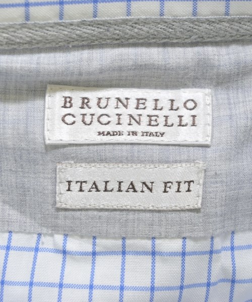 BRUNELLO CUCINELLI（ブルネロ　クチネリ）ドレスシャツ 白 サイズ:M メンズ/2200723709053