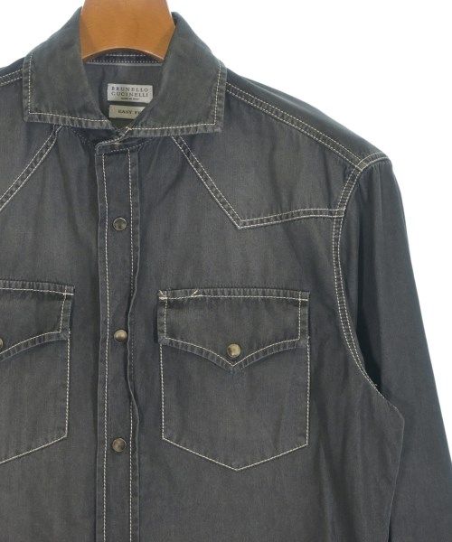 BRUNELLO CUCINELLI（ブルネロ　クチネリ）カジュアルシャツ グレー サイズ:XS メンズ/2200728350014