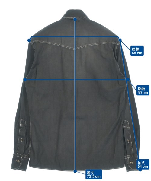 BRUNELLO CUCINELLI（ブルネロ　クチネリ）カジュアルシャツ グレー サイズ:XS メンズ/2200728350014