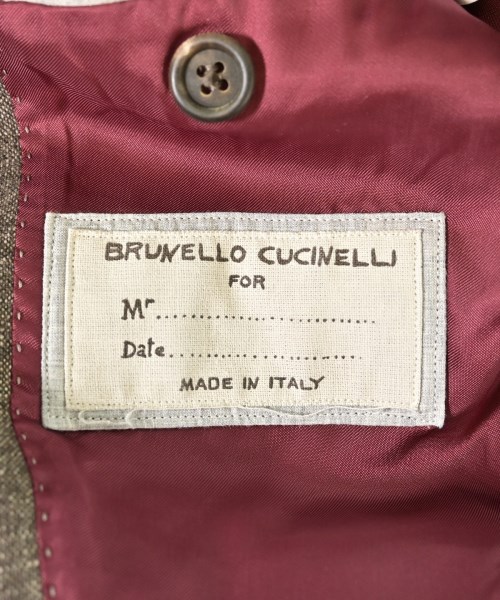 BRUNELLO CUCINELLI（ブルネロ　クチネリ）テーラードジャケット 茶 サイズ:40(S位) メンズ/2200682440028