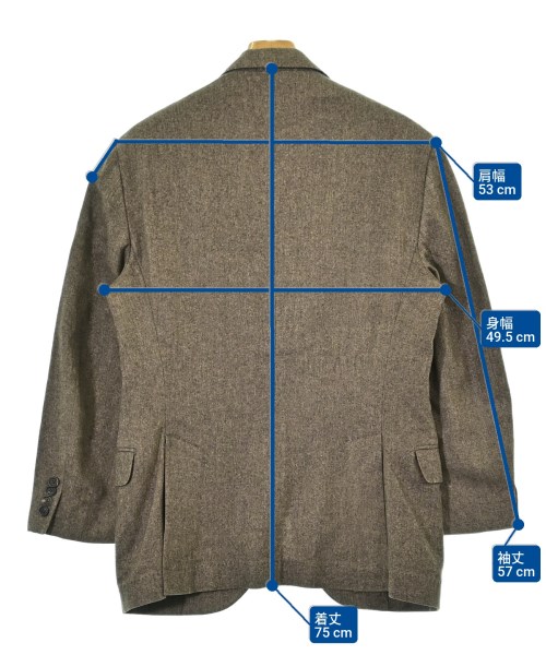 BRUNELLO CUCINELLI（ブルネロ　クチネリ）テーラードジャケット 茶 サイズ:40(S位) メンズ/2200682440028