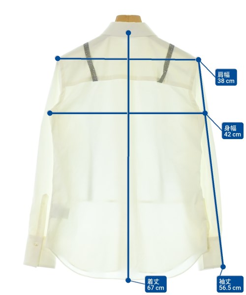 BRUNELLO CUCINELLI（ブルネロ　クチネリ）カジュアルシャツ 白 サイズ:XS レディース/2200682954037
