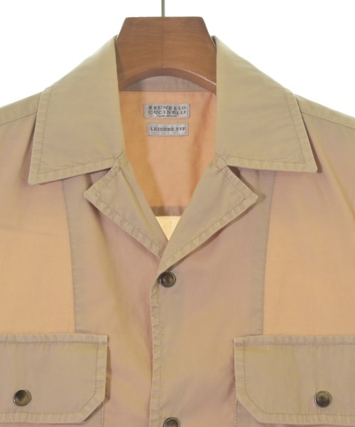 BRUNELLO CUCINELLI（ブルネロ　クチネリ）カジュアルシャツ ベージュ サイズ:M メンズ/2200684590011
