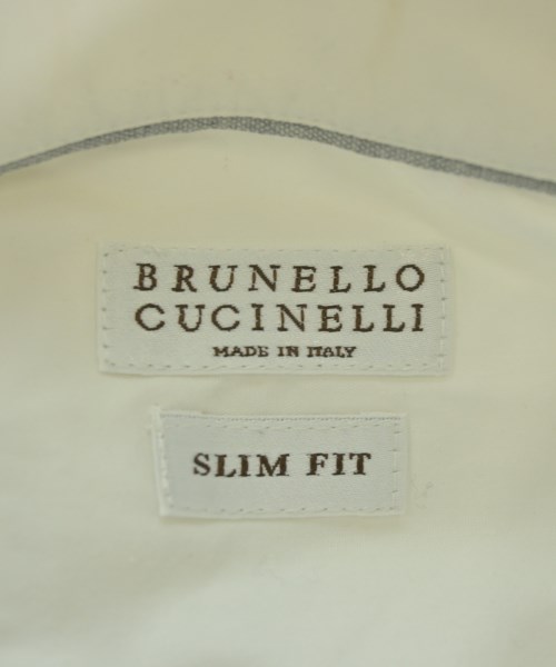 BRUNELLO CUCINELLI（ブルネロ　クチネリ）カジュアルシャツ 白 サイズ:M メンズ/2200687896035