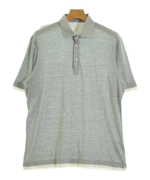BRUNELLO CUCINELLI(ブルネロ　クチネリ)ポロシャツ グレー サイズ:L/2200687078400