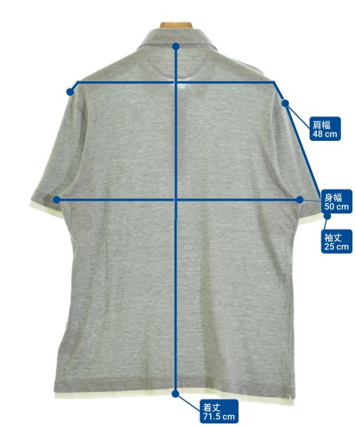 BRUNELLO CUCINELLI（ブルネロ　クチネリ）ポロシャツ グレー サイズ:L メンズ/2200687078400